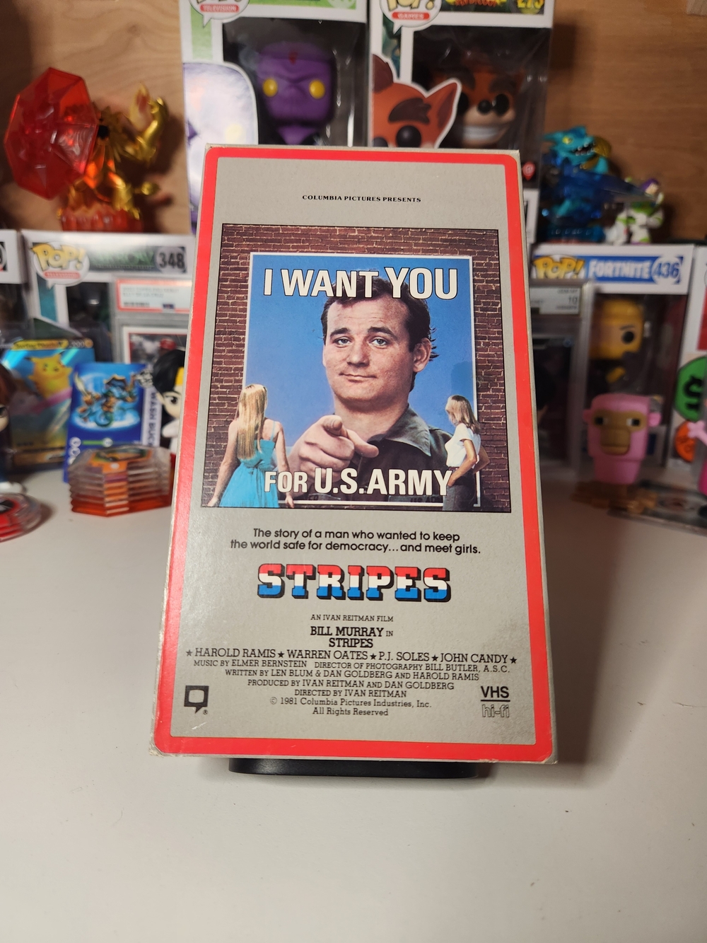 Stripes VHS Bill Murray - I Want You For U.S. Army Cover